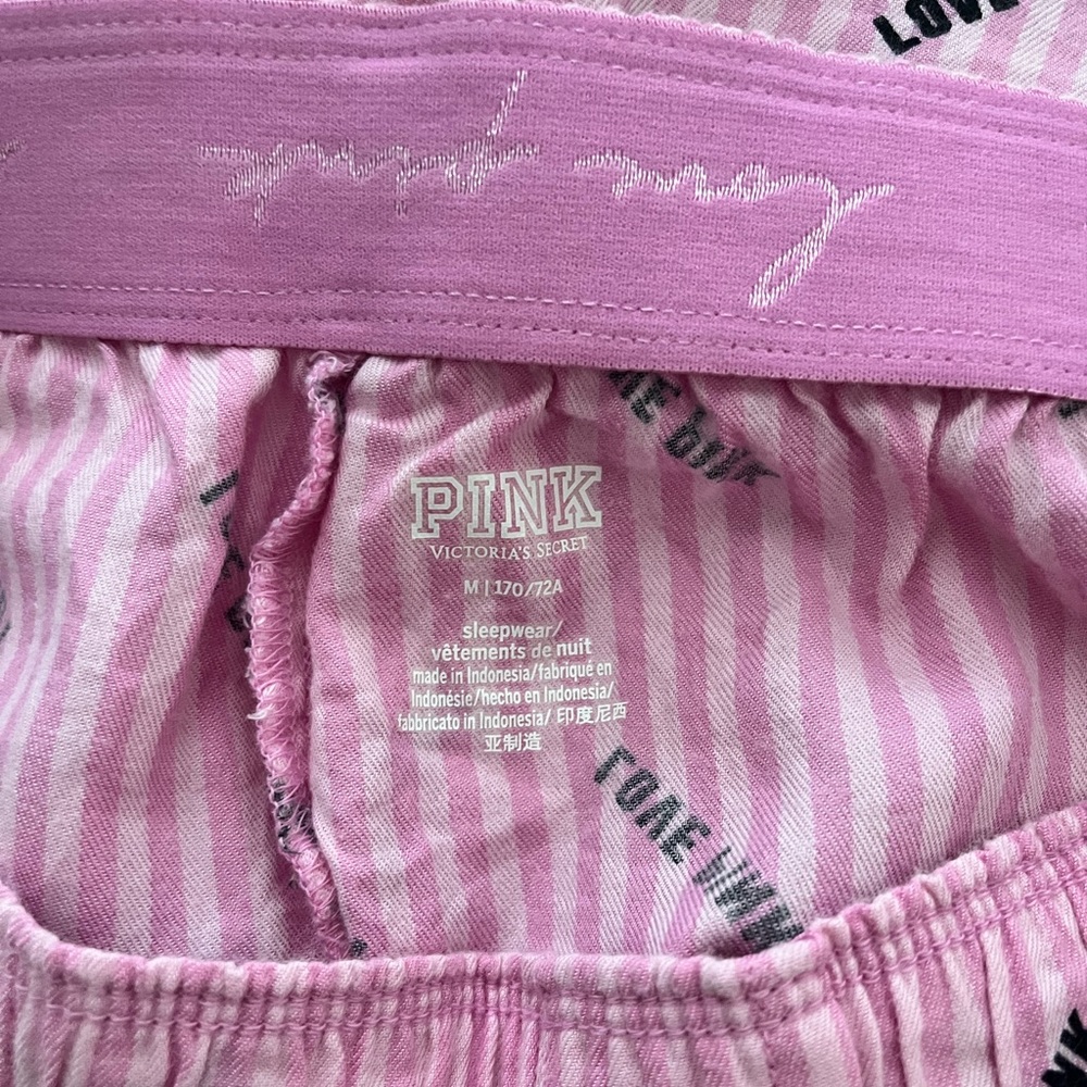 PINK by Victoria’s Secret “Love PINK” Striped Boxer Shorts - Picture 3 of 8